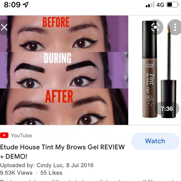 🌎Etude House - Eyebrows Gel. Colour -Brown - Picture 9 of 11